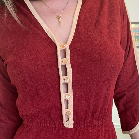 SOLD Vintage Disco Roller Girl Terry Jumpsuit - Picture 6 of 10